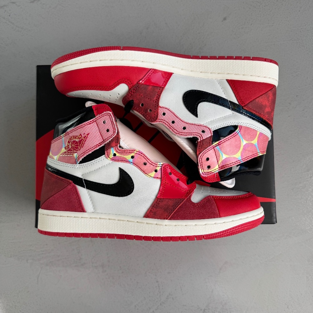 Size 9M/10.5W - Jordan 1 Retro High OG Spider-Man Across the Spider-Verse DV1748